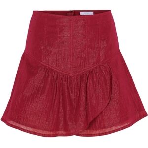 BY-BAR Belle Metallic Mini Skirt Grenache Women's Size XL New With Tags!